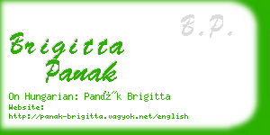 brigitta panak business card